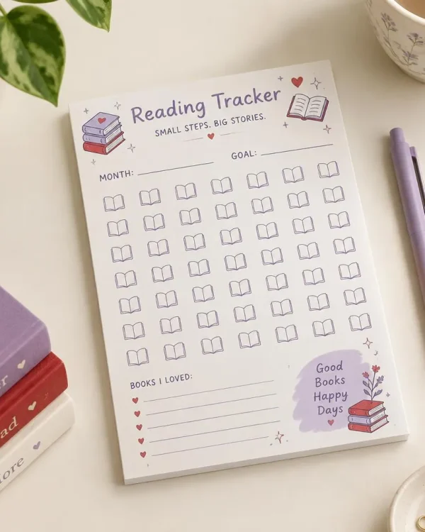 Reading Tracker Notepad
