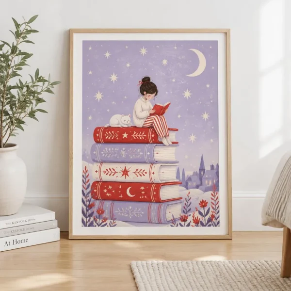 Stargazer Reader Art Print